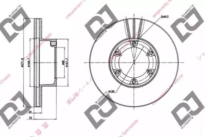 Тормозной диск DJ PARTS BD1497